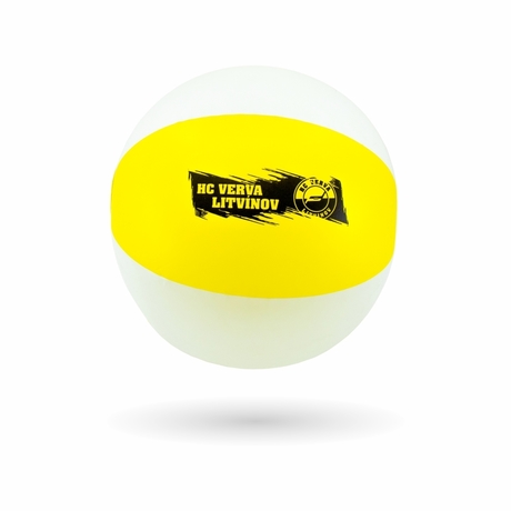 Nafukovací míč žlutý s logem